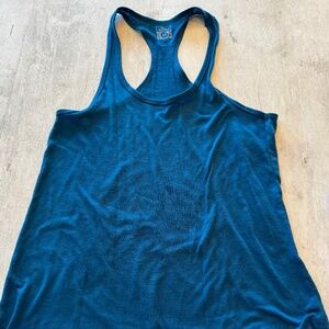 Sexy Basics Blue Racerback Athletic Shirt